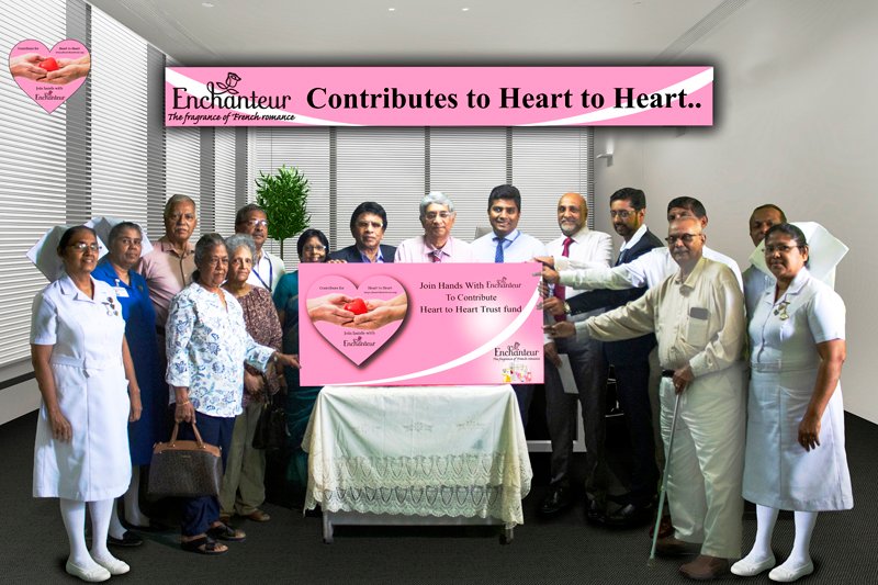 Heart to Heart හදවත් රෝගීන්ගේ අරමුදලට Enchanteur දායකත්වය සපයයි