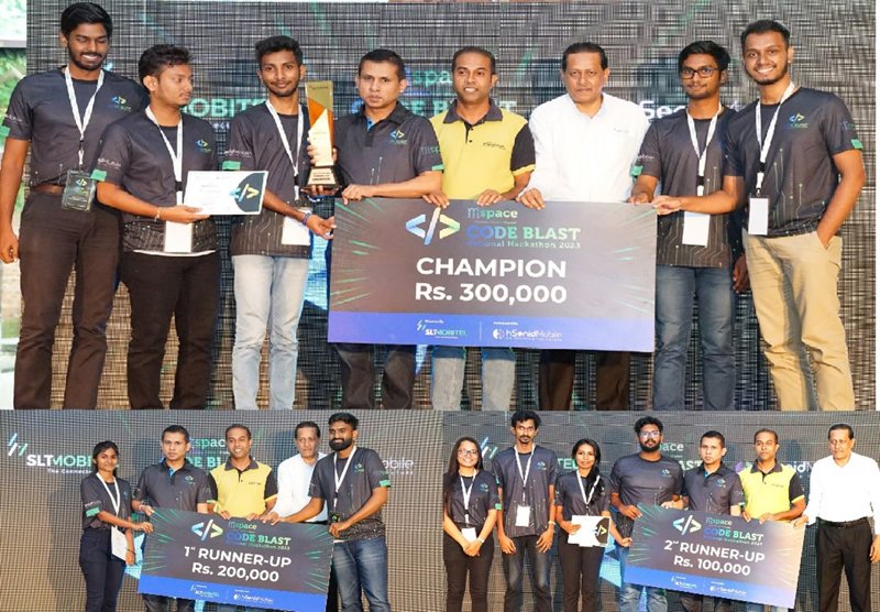 ශ්‍රී ලාංකික ව්‍යවසායකයන් සවිබල ගන්වමින් SLT-MOBITEL mSpace Code Blast Hackathon 2023 සාර්ථක ලෙස නිමාව දකී