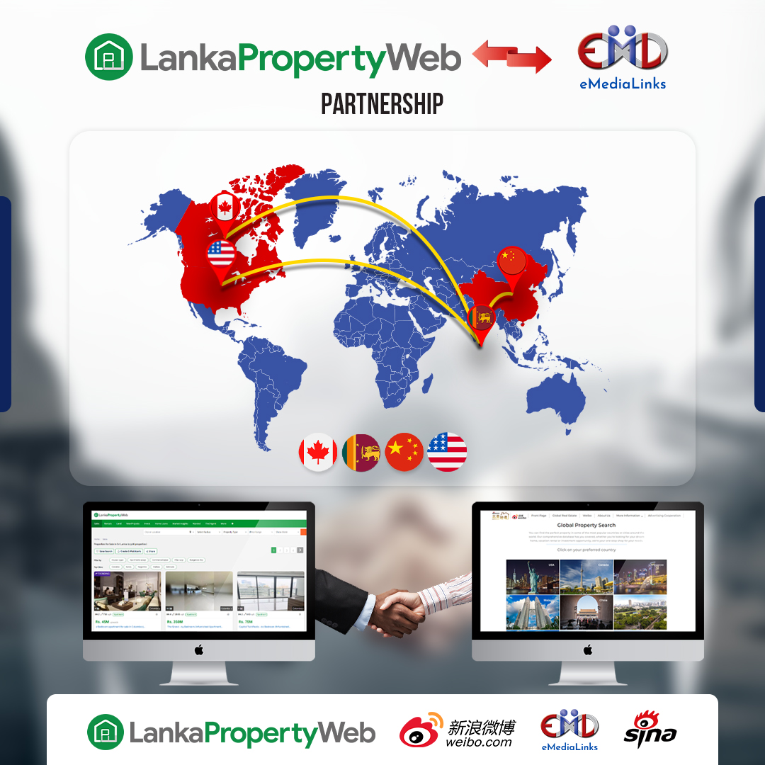 LankaPropertyWeb Partners with eMediaLinks to Promote Sri Lankan Properties to Chinese and North American Investors