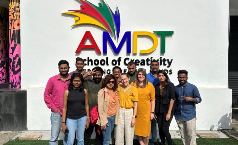 Falmouth University, UK’s No. 1 Arts University, Strengthens Global Partnerships through Inspiring Visit to AMDT School of Creativity
