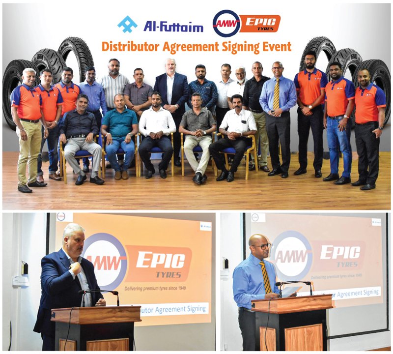 AMW Epic Tyres දිවයින පුරා ඇති බෙදාහරිමේ නියෝජිතයන් සමඟ අත්වැල් බැඳගනියි