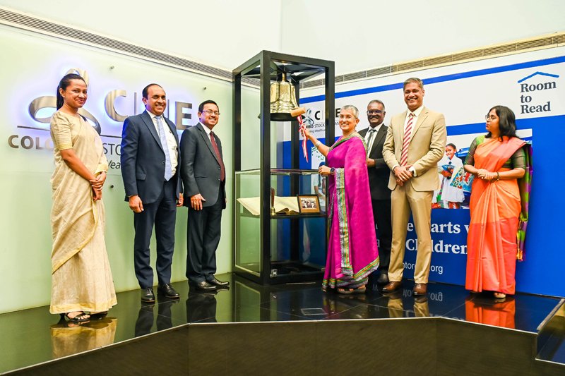 Room to Read and Colombo Stock Exchange (CSE) ring the bell on behalf of Education