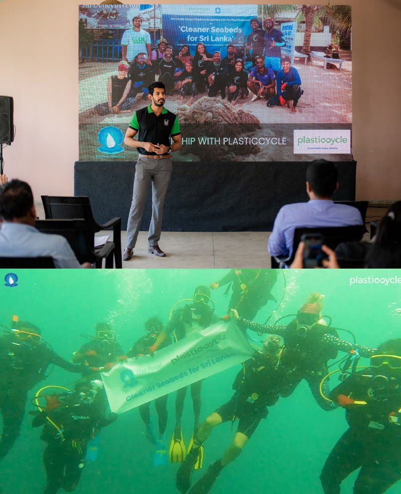 ජෝන් කීල්ස් සමූහයේ Plasticcycle සහ The Pearl Protectors එක් වී කිමිදුම් වාර 20කින් සාගර පතුලෙන් අපද්‍රව්‍ය මෙට්‍රික් ටොන් 1කට අධික සංඛ්‍යාවක් ඉවත් කරයි