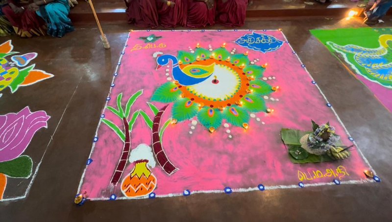 සෙරන්ඩිබ් ෆ්ලා මිල්ස් අධි ශක්ති කෝලම් රටා තරගය සමඟින් තෛපොංගල් උත්සවය සමරයි