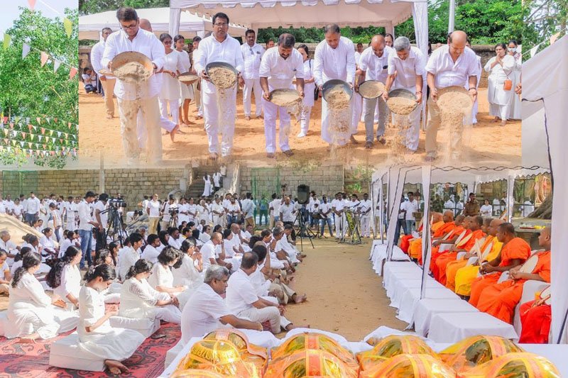 Bank of Ceylon continues Legacy : 41st Annual Sand Paving Ceremony at Anuradhapura Jaya Sri Maha Bodhi.
