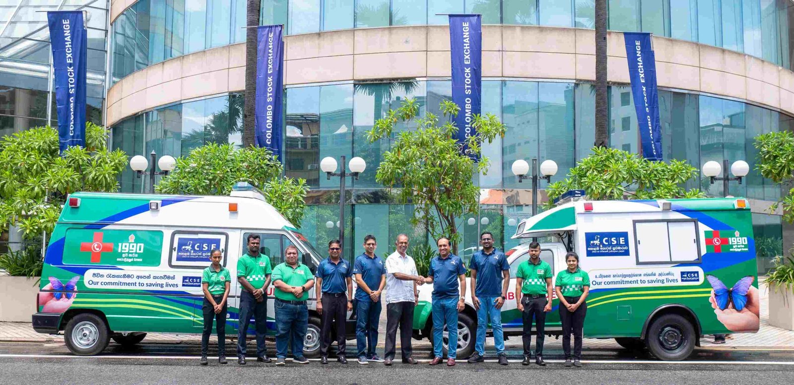 CSE Adopts Two Ambulances for the 1990 Suwa Seriya Foundation