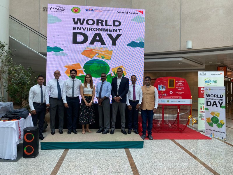 ලෝක වෙළෙඳ මධ්‍යස්ථානයේ පැවති ලෝක පරිසර දිනය සැමරීම වෙනුවෙන් කොකා-කෝලා පදනම, වර්ල්ඩ් විෂන් ලංකා සමඟ එක් වෙයි