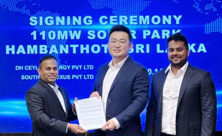 DH Ceylon Energy Pvt Ltd unveils Project Apollo: A 110MW Solar Park to power Sri Lanka’s renewable energy future