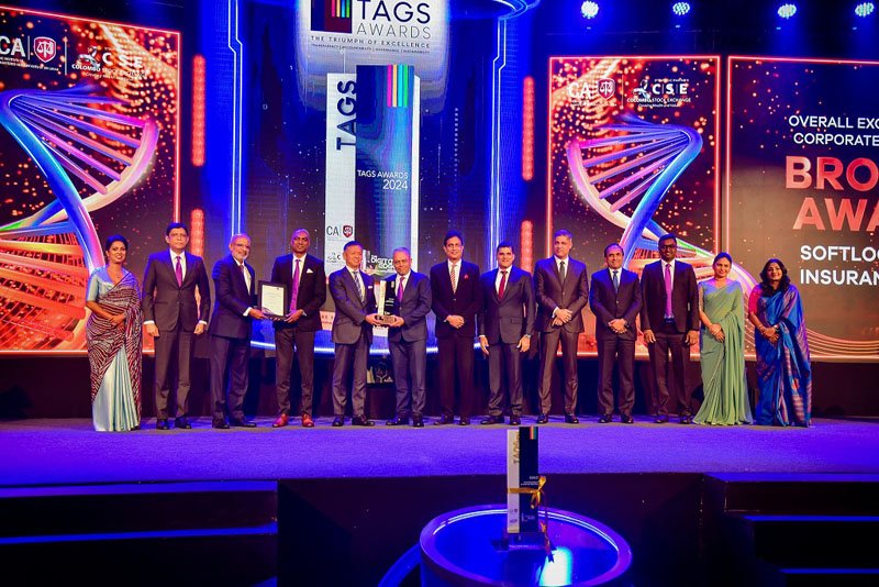 සොෆ්ට්ලොජික් ලයිෆ් 2024 CA TAGS සම්මාන උළෙලේ දී අඛණ්ඩව සිව් වැනි වරටත් ඉහළම ආයතන 3 අතරට එක් වෙයි