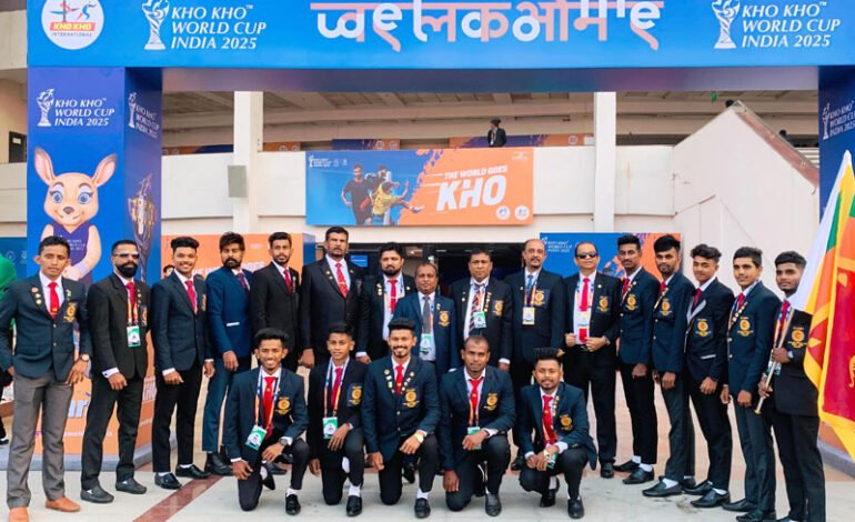 Kho Kho உலகக் கிண்ண போட்டித் தொடரில் பங்கேற்ற இலங்கை Kho Khoஅணிக்கு Ceylon Sapphire Miningநிறுவனம் அனுசரணை