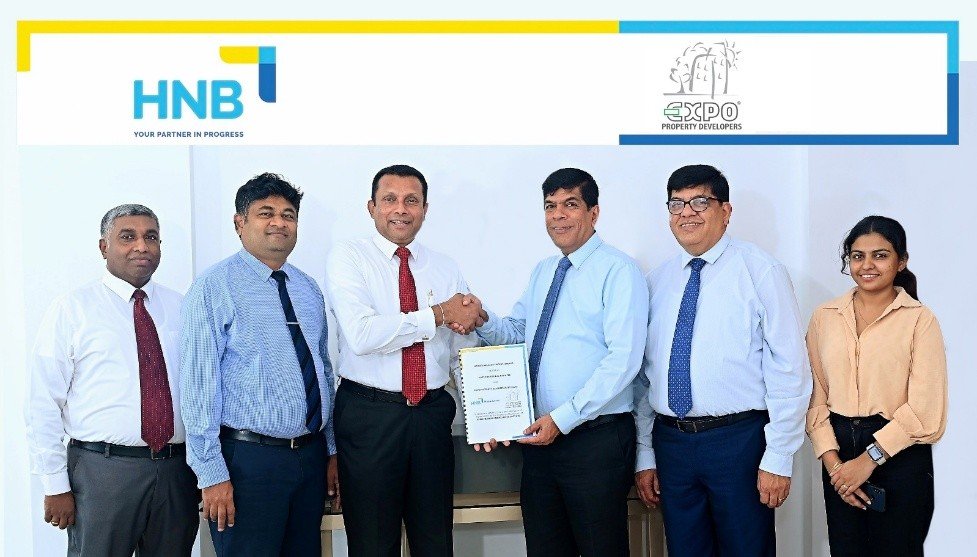 සුවිශේෂී පුද්ගල මූල්‍ය ණය පිරිනැමීමට HNB, Expo Property Developers සමඟ අත්වැල් බැඳගනී