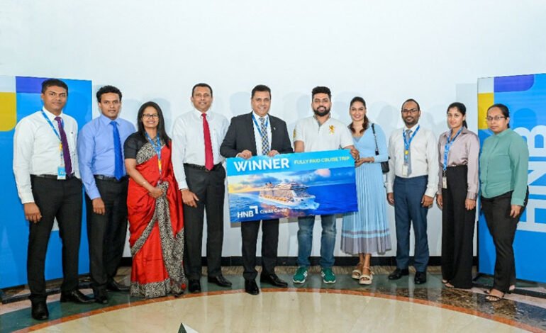 பிரத்தியேக “Anthem of the Seas” உல்லாசப்பயண அனுபவத்தின் வெற்றியாளரை அறிவித்த HNB
