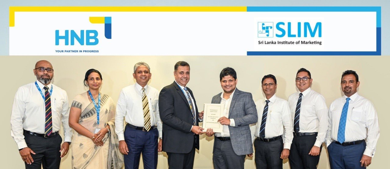 අනාගත අලෙවි වෘත්තිකයන් බවට පත්වීමට සිසු දරුදැරියන්ට උපකාර කිරීම සඳහා HNB සහ SLIM අත්වැල් බැඳගනී