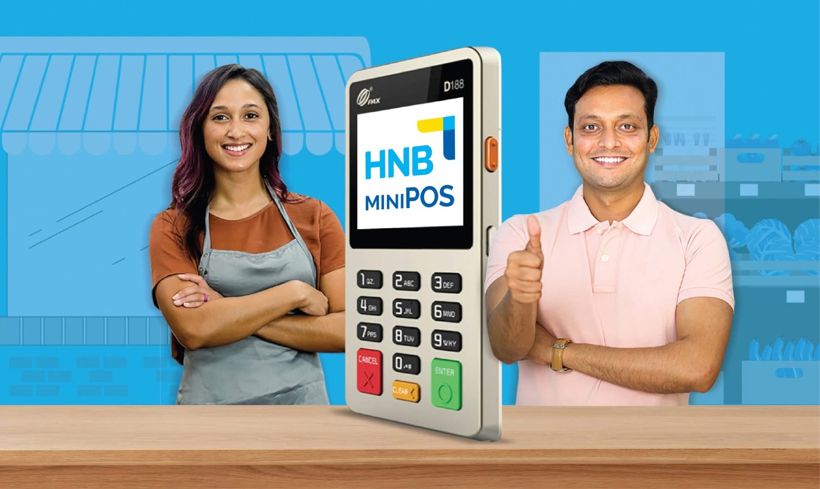 இலங்கை முழுவதும் சிறுமற்றும் நடுத்தர வணிகங்களுக்கு சிறிய POS இயந்திரங்களை வழங்குவதன் மூலம் டிஜிட்டல் மாற்றத்திற்கு ஒத்துழைப்பு வழங்கும் HNB