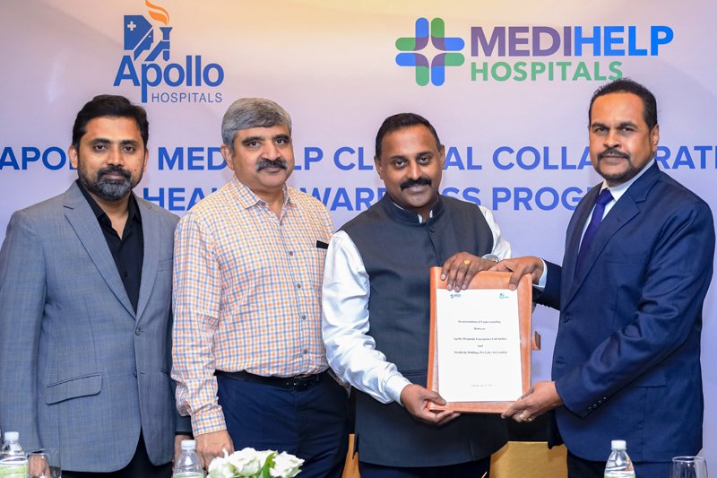 මෙඩිහෙල්ප් රෝහල හා ඉන්දියාවේ ඇපලෝ රෝහල සායනික ගිවිසුමකට අත්සන් තබයි