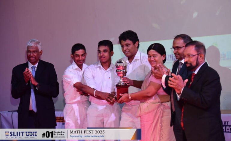 SLIITහි MATHFEST 2025 ගණිතමය ගැටළු විසඳීම තුළින් සිසුන්ගේ විශ්ලේෂණාත්මක බුද්ධිය මැනවින් විදහා දක්වයි
