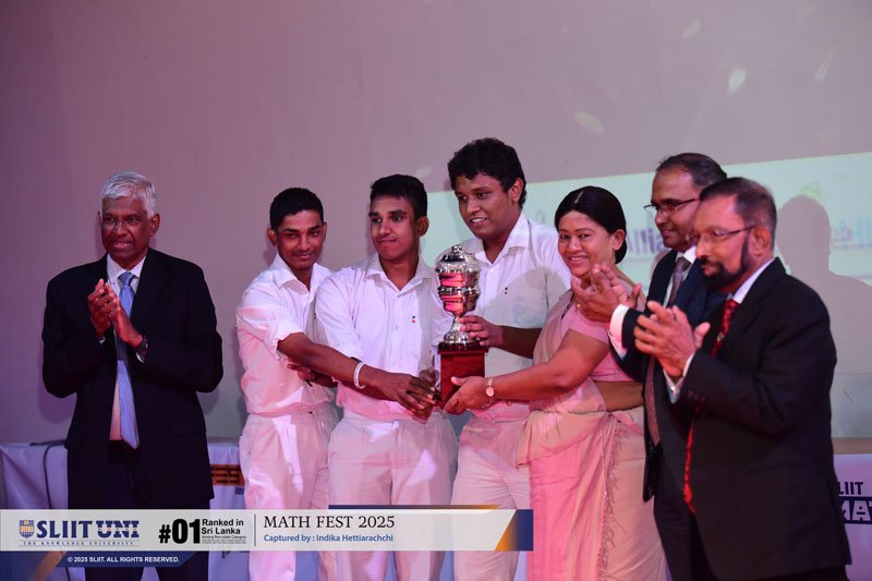 SLIITහි MATHFEST 2025 ගණිතමය ගැටළු විසඳීම තුළින් සිසුන්ගේ විශ්ලේෂණාත්මක බුද්ධිය මැනවින් විදහා දක්වයි