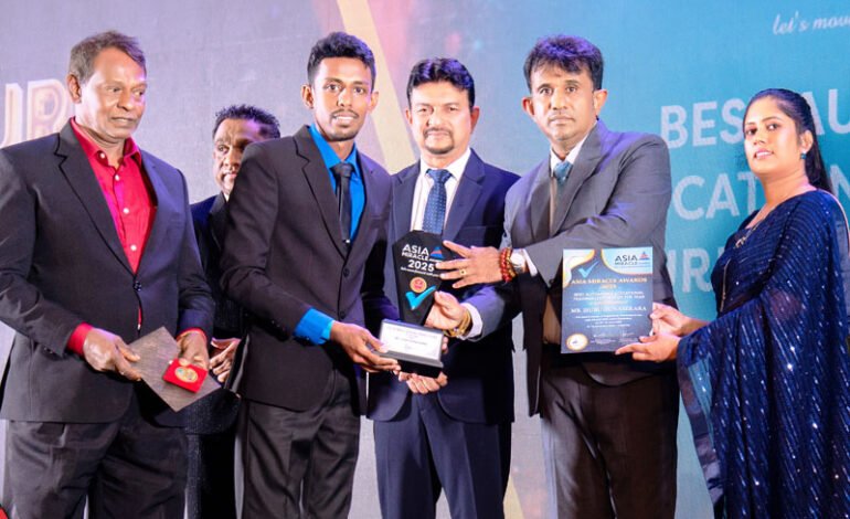 Leading Automobile Trainer Isuru Gunasekara honoured at Asia Miracle & Pinnacle Awards