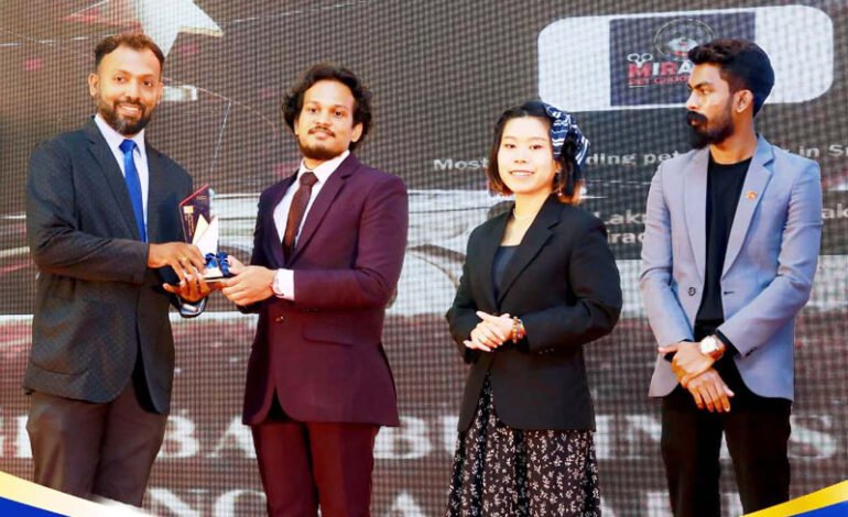 Kelum Lakmal Dissanayake of Miracle Pet Care honoured as Most Outstanding Pet Groomer