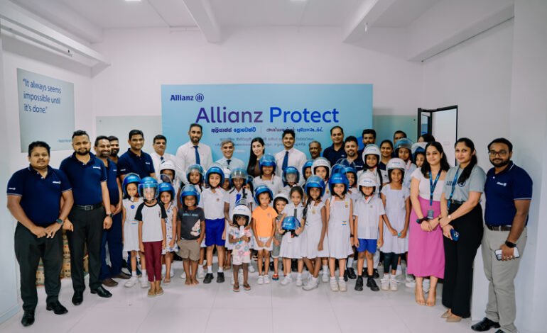 Allianz Lanka Expands Flagship CSR Initiative ‘Allianz Protect’ with 1,550 Child Safety Helmets Distributed Across 30 Locations.