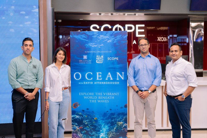 Spa Ceylon, All About That Reef & Scope Cinemas spearhead Ocean Conservation through public screenings of ‘OCEAN with David Attenborough’