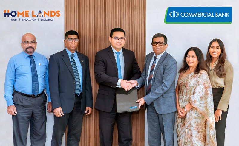 හෝම් ලෑන්ඩ්ස් නිවාස මිලදීගැනීම් සඳහා කොමර්ෂල් බැංකුවෙන් 100%ක් දක්වා මූල්‍ය පහසුකම්