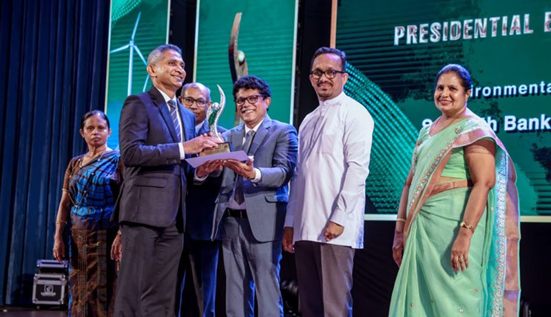 Sampath Bank Honoured at the Presidential Environmental Awards 2025 for its Commitment to a Greener Sri Lanka