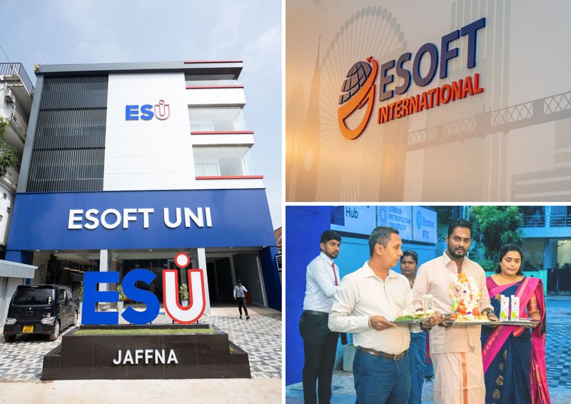 උතුරු පළාතෙහි අධ්‍යාපනික නිම්වළලු පුළුල් කරමින්, ESOFT UNI නවතම ශාඛාව – ESU Jaffna විවෘත කෙරේ