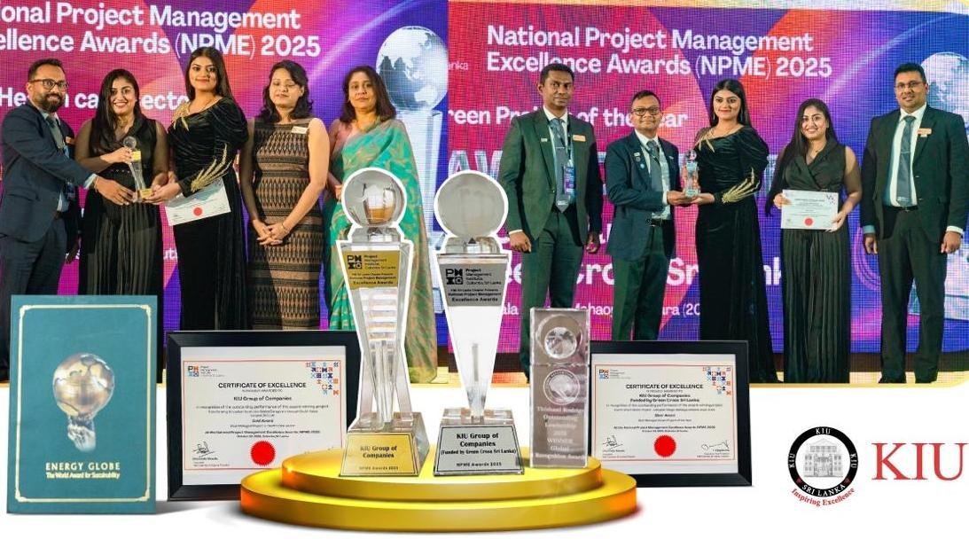 உள்நாட்டு மற்றும் சர்வதேச விருதுகள் பலவற்றை வென்று KIU பல்கலைக்கழகம் சாதனை.