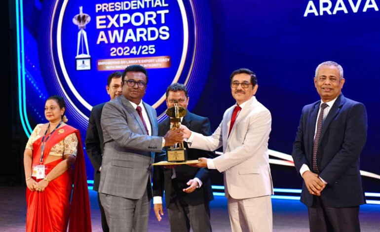 Arava Pvt Ltd wins Presidential Export Award 2024/25 for excellence in coconut substrate products