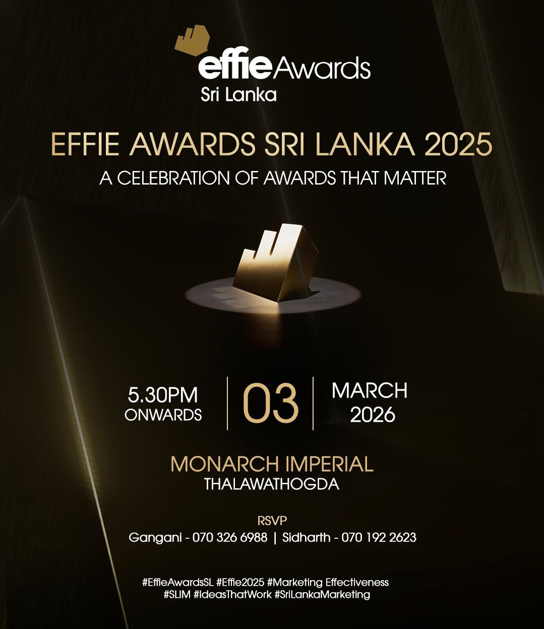 SLIM Effie Awards 2025 Grand Finale Set for March 3rd 2026 at Monarch Imperial