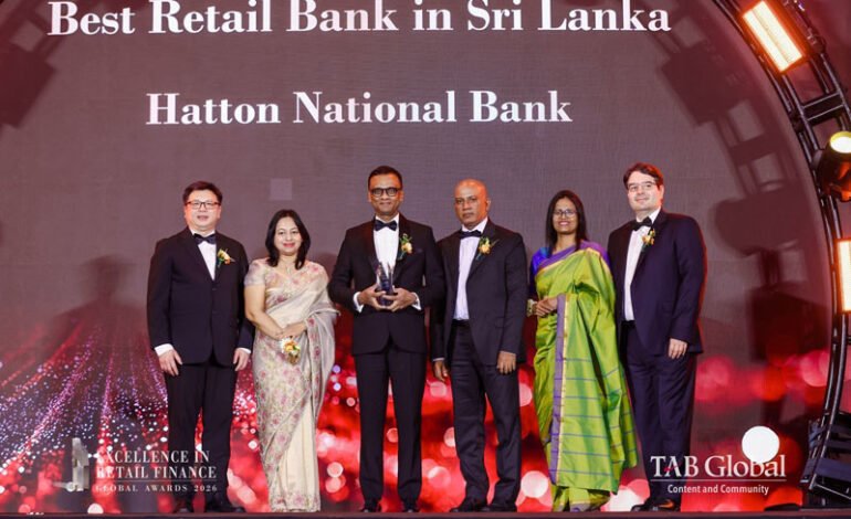 HNB 16වැනි වරටත් ශ්‍රී ලංකාවේ විශිෂ්ටතම පාරිභෝගික සේවා බැංකුව ලෙස TAB Global Excellence in Retail Finance Awards හිදී සම්මානයට පාත්‍ර වෙයි