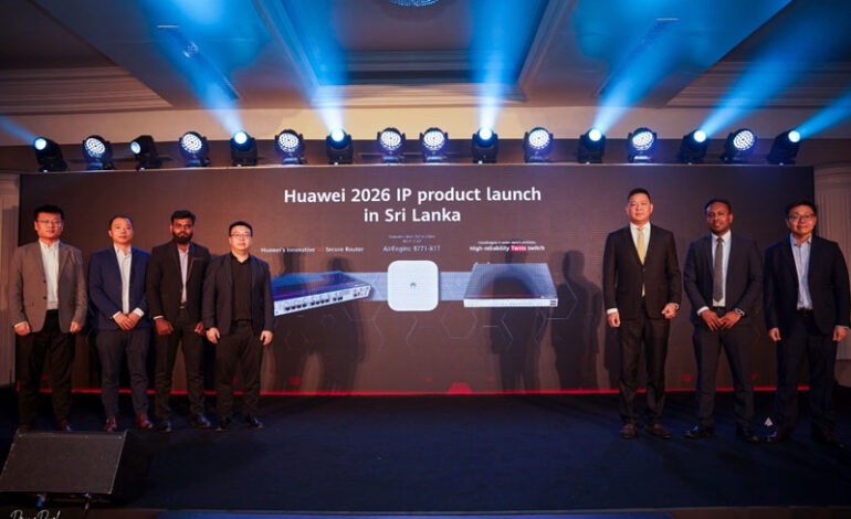 2026 Huawei IP සමුළුවේදී ශ්‍රී ලංකාවේ 5G ව්‍යාප්තිය හා Pre-Wi-Fi 8 දියුණුව සඳහා AI තාක්ෂණයෙන් ක්‍රියාත්මක ව්‍යාපාර ජාල පද්ධති පිළිබඳ අවධානය යොමු කරයි
