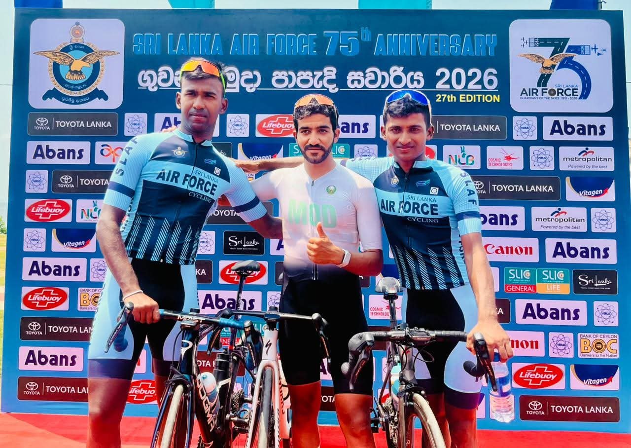 ශ්‍රී ලංකා ඉෂුවර්න්ස් ජෙනරල්, 2026 ගුවන් හමුදා පාපැදි සවාරියේ නිල රක්ෂණ සහකරු ලෙස එක්වෙමින් ක්‍රීඩක ක්‍රීඩිකාවන්ගේ ජීවිත සුරක්ෂිත කරයි