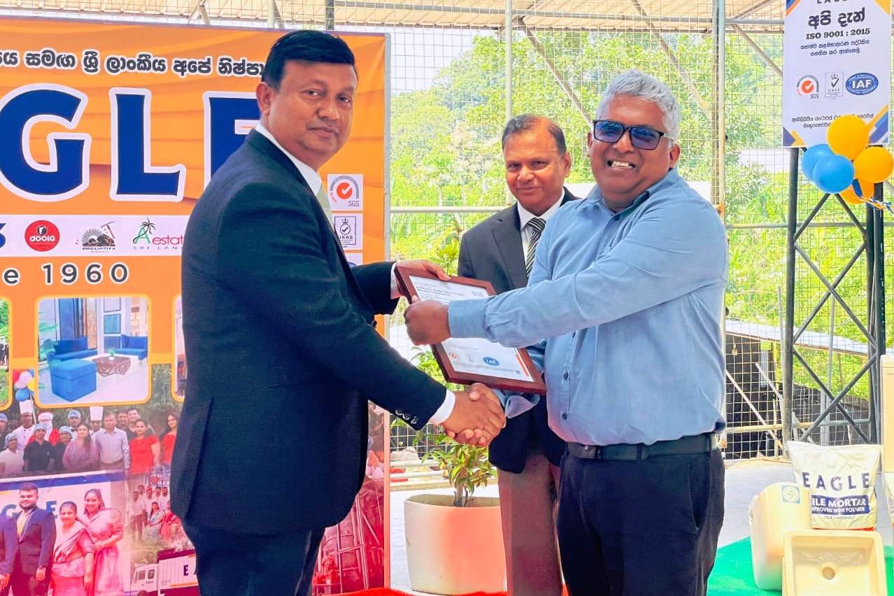 Embilipitiya Stores Tool & Ceramic Manufacturing ISO 9001:2015 ජාත්‍යන්තර තත්ත්ව සහතිකය හිමි කරගනී