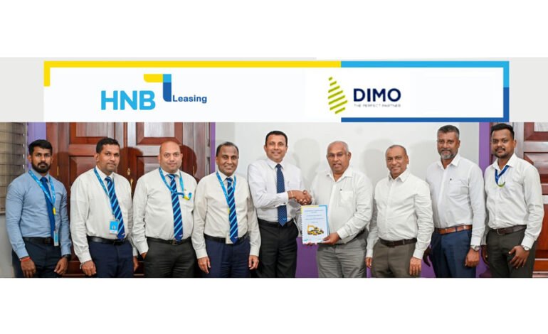 DIMOහි ලොව පිළිගත් බර වාහන හා යන්ත්‍රෝපකරණ වෙනුවෙන් HNB වෙතින් ලීසිං පහසුකම්