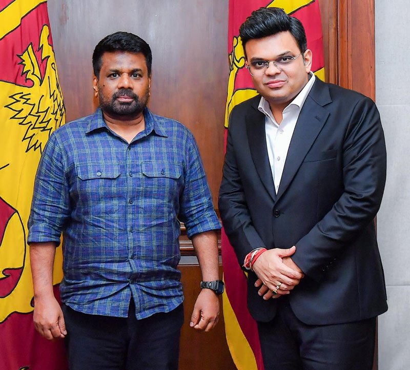 ICC Chairman Mr. Jay Shah met with President of Sri Lanka Mr. Anura Kumara Dissanayake to Discuss Cricket Development