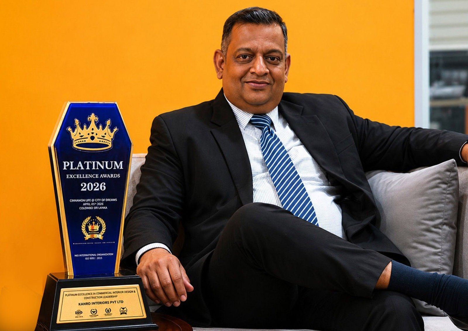 Kanro Interiors සමාගමට Platinum Excellence සම්මාන දිනයි