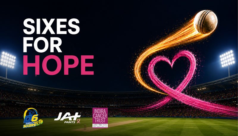 JAT Holdings Launches ‘Sixes for Hope’ with Dambulla Sixers to Support the Indira Cancer Trust