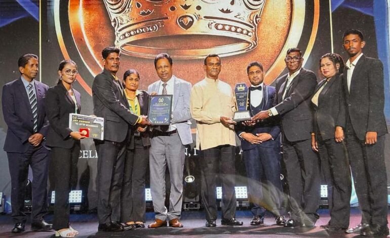 Agro Green Harvest Cultivation සමාගම Platinum Excellence සම්මාන දිනයි