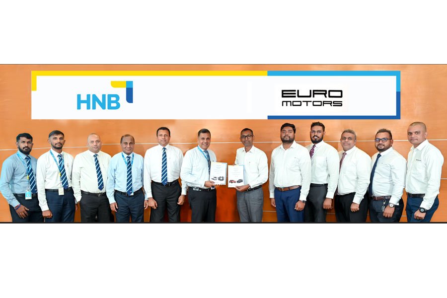 වාහන ලීසිං ක්ෂේත්‍රයට නව අරුතක් දෙමින් HNB සහ යුරෝ මෝටර්ස් අත්වැල් බැඳගනියි