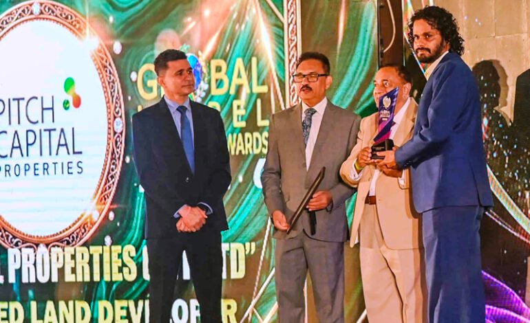 Pitch Capital Properties සමාගම Global Laurel Excellence සම්මාන ත්‍රිත්වයක් දිනයි