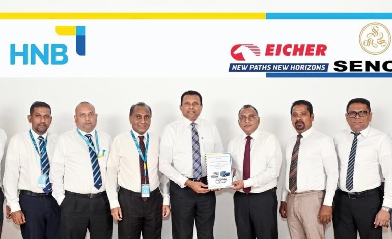 Eicher වාණිජ වාහන සඳහා HNB සහ Senok වෙතින් සුවිශේෂී ලීසිං විසඳුම් රැසක්