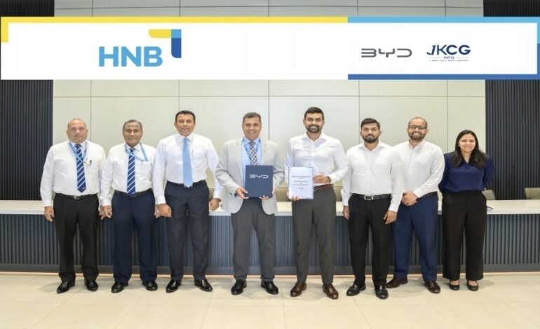 BYD සහ Denza පාරිභෝගිකයින්ට HNB සහ John Keells CG Auto වෙතින් සුවිශේෂී ලීසිං පහසුකම්