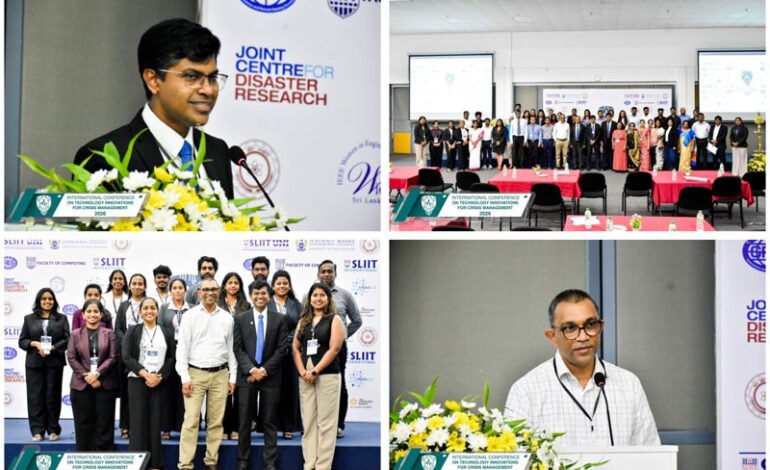 ආපදා පූර්ව සූදානම සහ කළමනාකරණයට නූතන තාක්ෂණය කැඳවන SLIIT සහ Massey විශ්වවිද්‍යාලයේ ‘ICTICM 2026’ ජාත්‍යන්තර සමුළුව සාර්ථකව නිමාවේ.