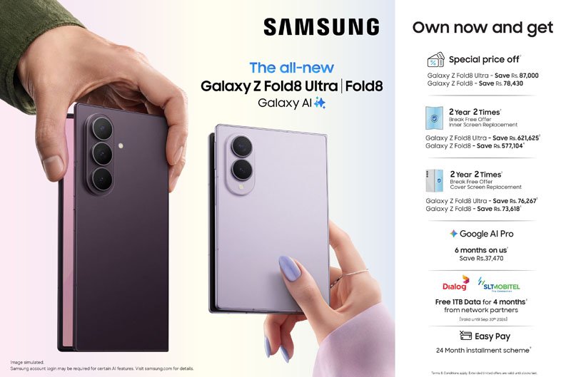 Samsung Galaxy Z Fold8 Series Now Available in Sri Lanka with Offers Extended