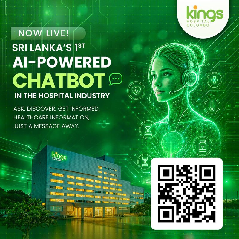 Kings Hospital Colombo Launches Sri Lanka’s First AI-Powered Hospital Chatbot