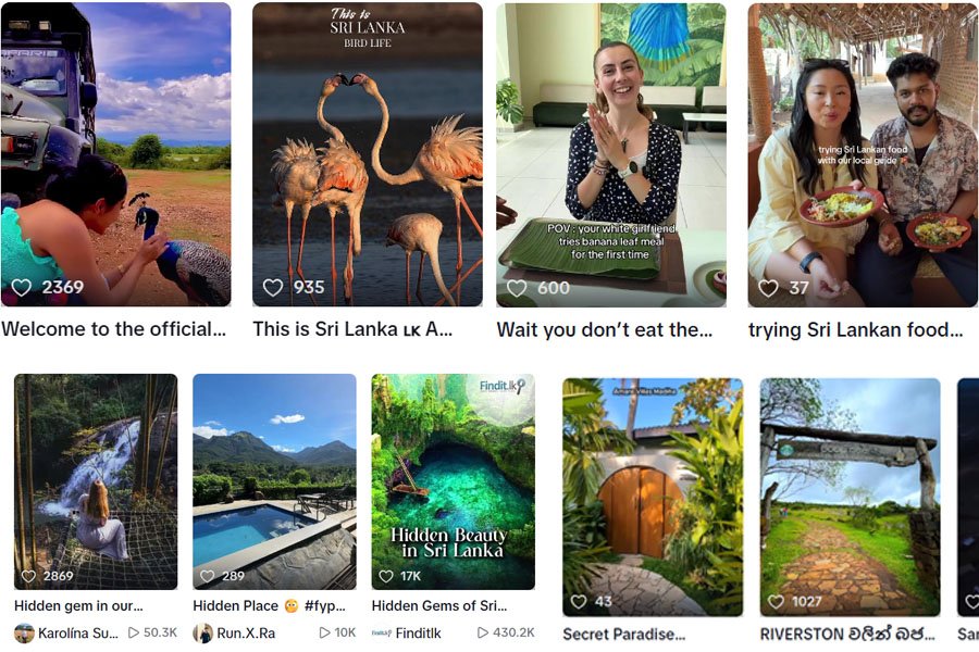 TikTok වේදිකාව තුලින් ලොවක් මවිත කරන මගේ ශ්‍රී ලංකාවේ අසිරිය