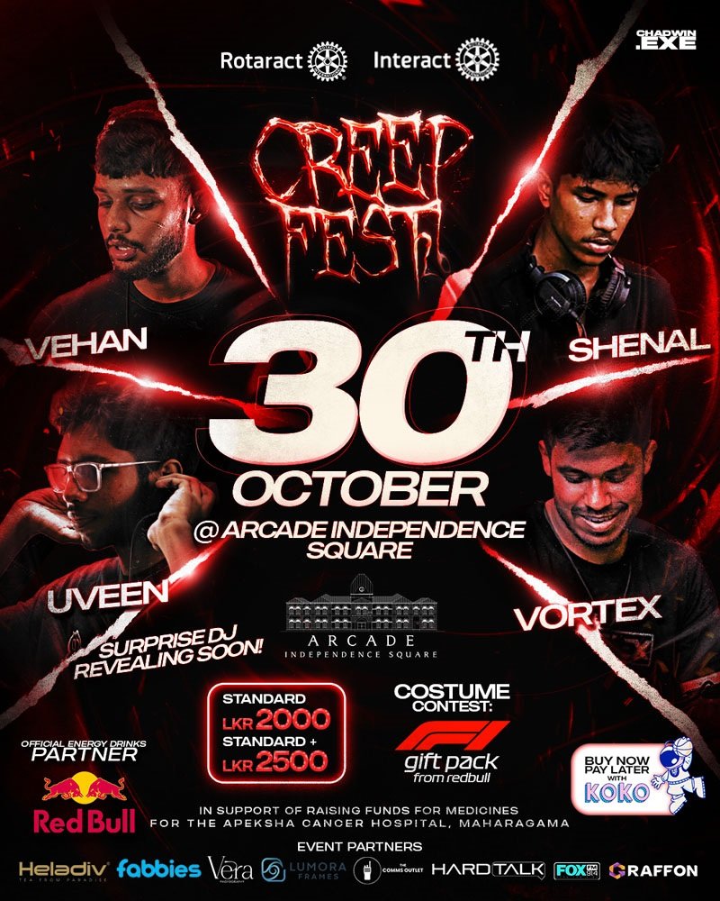 Creepfest 26′, Colombo’s Biggest Halloween Experience, Returns with a Mission