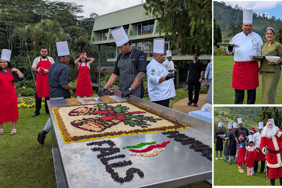Hunas Falls Hotel welcomes X’mas with traditional cake mixing